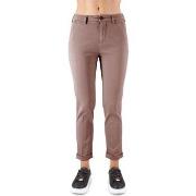 Pantalon 40weft Pantalon Chino Briana Chocolat Noir