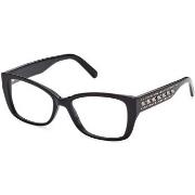 Lunettes de soleil Swarovski SK5452 Cadres Optiques, Noir, 52 mm