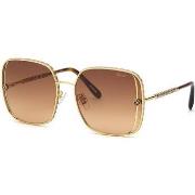 Lunettes de soleil Chopard SCHG33S Lunettes de soleil, Or/Marron, 61 m...