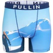 Boxers Pullin Boxer Long Homme Microfibre SOLITUDE Bleu