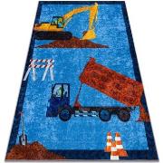 Tapis Rugsx Tapis lavable JUNIOR 51827.803 Camion, pelle pour 160x220 ...