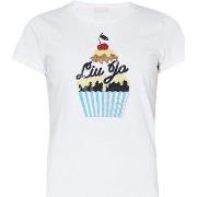 T-shirt Liu Jo T-shirt avec imprimé Cupcake et strass