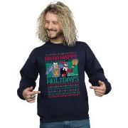 Sweat-shirt Dc Comics Joker And Harley Quinn Ha Ha Happy Holidays