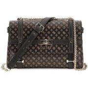 Sac Bandouliere Guess Sac Bandoulière Emilee Luxury Satchel Mocha Logo...