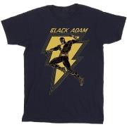 T-shirt Dc Comics Black Adam Golden Bolt Chest