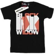 T-shirt Marvel Black Widow Movie Bars Logo