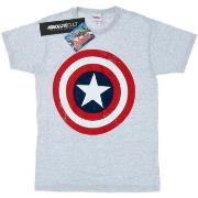 T-shirt Marvel Captain America Distressed Shield