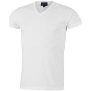 T-shirt Eden Park T-shirt Col V Homme Coton ONE Blanc