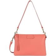 Sac Bandouliere LANCASTER Grande pochette Ref 62070 Rose blush 29*20*6...