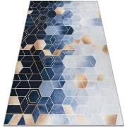 Tapis Rugsx Tapis lavable ANDRE 1216 Cube, géométrique antid 160x220 c...