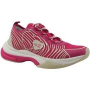 Chaussures Love Moschino Sneaker Donna Fuxia Latte JA15315G1IIZX60A