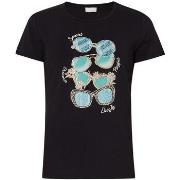 T-shirt Liu Jo T-shirt avec imprimé sunglasses et strass