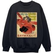 Sweat-shirt enfant Disney Big Hero 6 Baymax Flying Baymax Newspaper