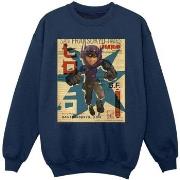 Sweat-shirt enfant Disney Big Hero 6 Baymax Hiro Newspaper