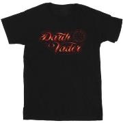 T-shirt Disney Obi-Wan Kenobi Darth Vader Ribbon Font