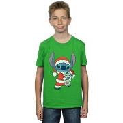 T-shirt enfant Disney Lilo And Stitch Stitch Christmas