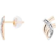 Boucles oreilles Cleor Boucles d'oreilles en or 375/1000 et diamant