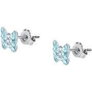 Boucles oreilles Cleor Boucles d'oreilles en argent 925/1000 et crista...