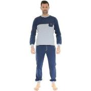 Pyjamas / Chemises de nuit Christian Cane PYJAMA LONG JOGGING BLEU DOR...