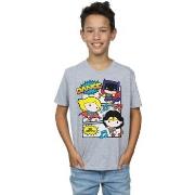 T-shirt enfant Dc Comics Chibi Super Friends Dance