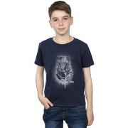 T-shirt enfant Marvel Black Panther Spray Headshot