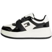 Baskets basses Tommy Jeans Baskets femme Ref 61859 YBI Noir Blanc