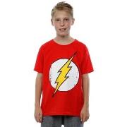 T-shirt enfant Dc Comics Flash Distressed Logo