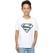 T-shirt enfant Dc Comics Superman Floral Logo 1