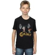 T-shirt enfant The Flintstones Bam Bam Gains Distressed