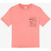 T-shirt enfant Le Temps des Cerises T-shirt hyacibo rose saumon