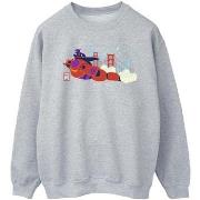 Sweat-shirt Disney Big Hero 6 Baymax Hiro Bridge