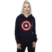Sweat-shirt Marvel Avengers Captain America Scratched Shield