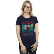 T-shirt Dc Comics Joker And Harley Quinn Ha Ha Happy Holidays