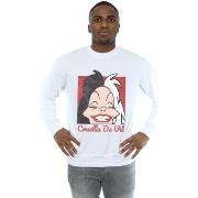 Sweat-shirt Disney Cruella De Vil Cropped Head