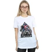 T-shirt Marvel Captain America Action Pose