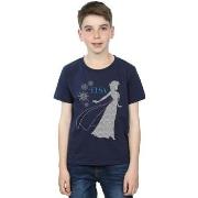 T-shirt enfant Disney Frozen Elsa Christmas Silhouette