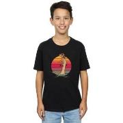 T-shirt enfant Disney The Lion King Timon Sunset