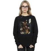 Sweat-shirt Disney The Last Jedi Japanese Chewbacca Porgs