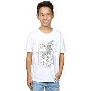 T-shirt enfant Harry Potter Dragon Line Art