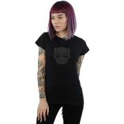 T-shirt Marvel Black On Black