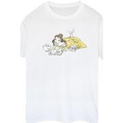 T-shirt Disney Beauty And The Beast Belle Reading