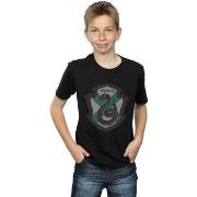 T-shirt enfant Harry Potter Slytherin Crest Flat