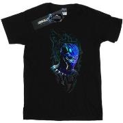 T-shirt Marvel Black Panther Neon Mask