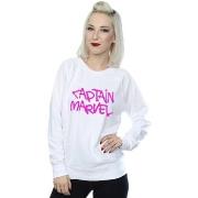 Sweat-shirt Marvel Captain Spray Text