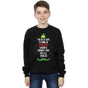 Sweat-shirt enfant Elf Christmas Cheer Text