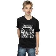 T-shirt enfant Dc Comics Justice League Stripes