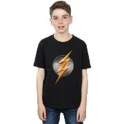 T-shirt enfant Dc Comics Justice League Movie Flash Emblem