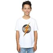 T-shirt enfant Dc Comics Justice League Movie Flash Emblem