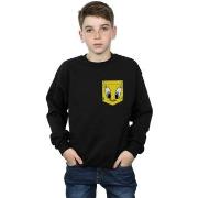 Sweat-shirt enfant Dessins Animés Tweety Pie Face Faux Pocket