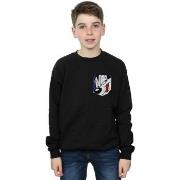 Sweat-shirt enfant Dessins Animés Pepe Le Pew Face Faux Pocket